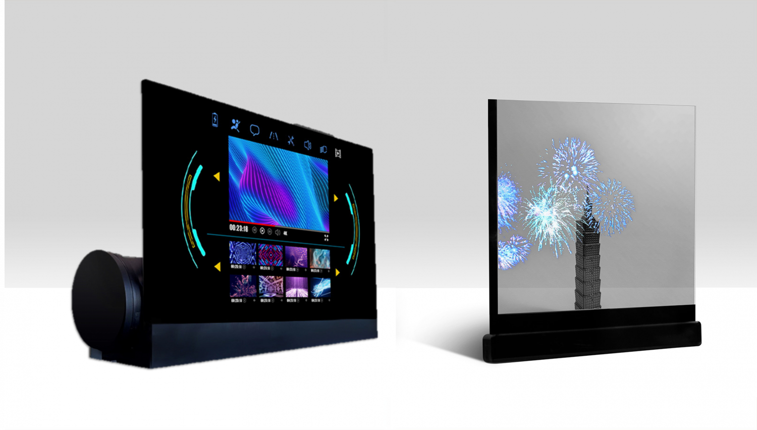 可卷式、折迭性、高透明